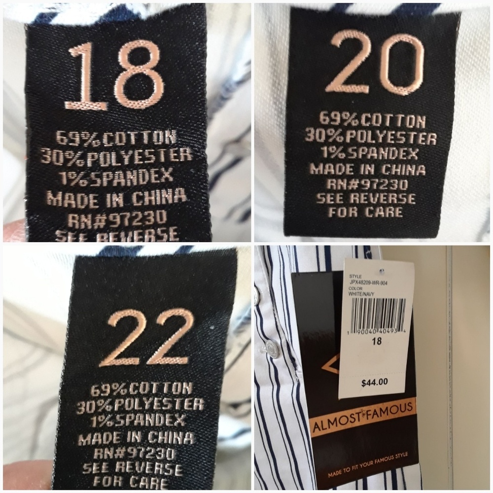 Adorable Navy & White Plus Size Sailor Shorts - Picture 6 of 8